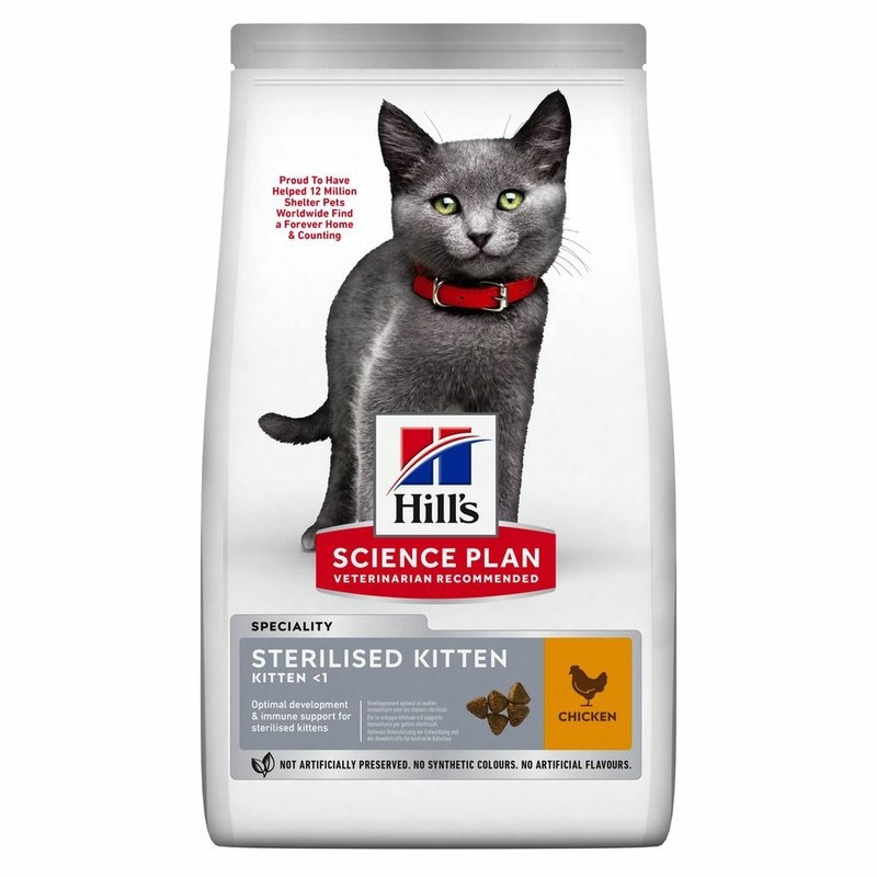 Hills Science Plan сухой корм для стерилизованных котят, с курицей - 1,5 кг