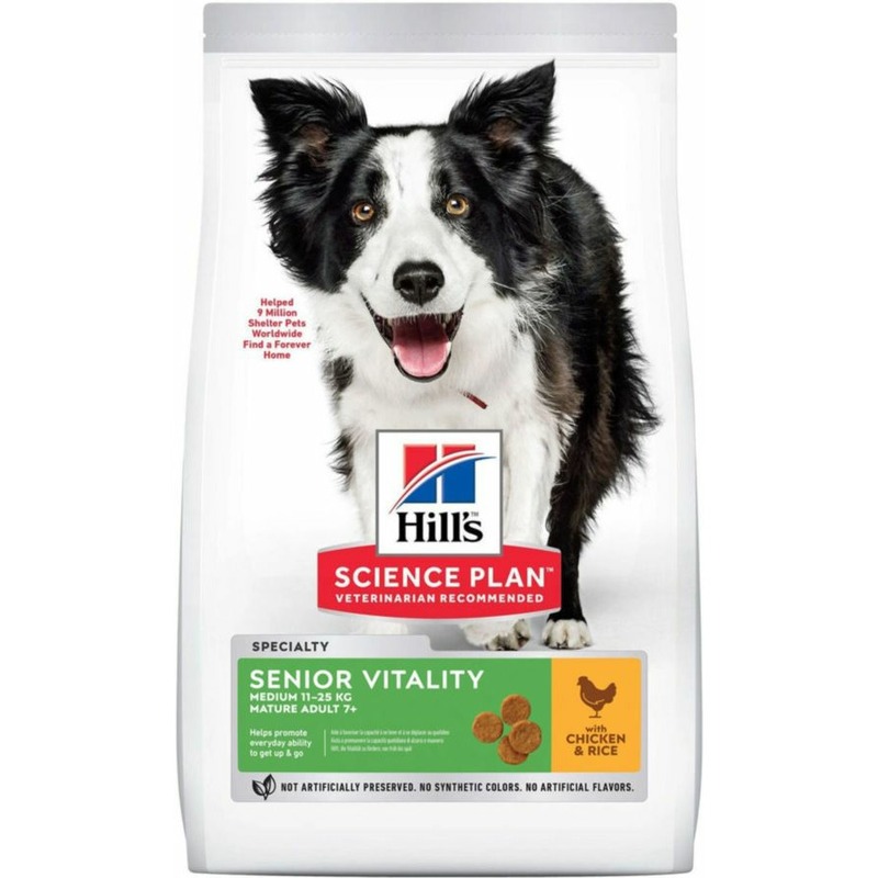 Hills Hills Science Plan Dog Youthful Vitality Chicken сухой корм для пожилых собак ( 7+) средних пород, с курицей - 800 г