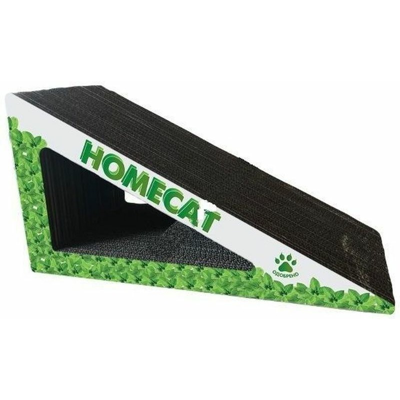 Homecat когтеточка треугольник большой с кошачей мятой гофрокартон - 53х24х24 см цена и фото