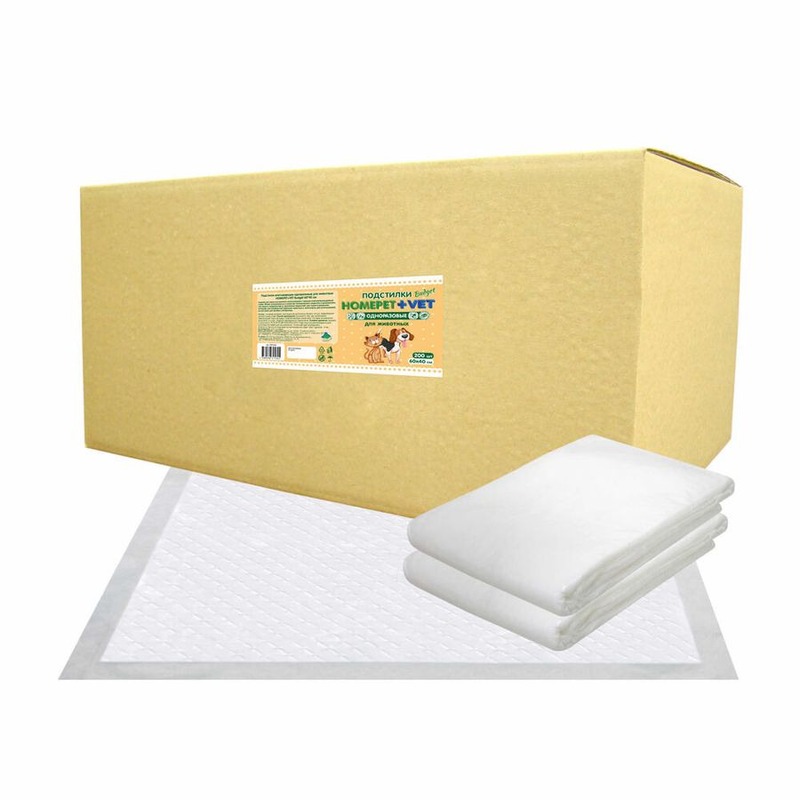 

Homepet Vet пеленки для животных, впитывающие 60x40 см, 200 шт Россия 1 уп. х 1 шт. х 4.47 кг