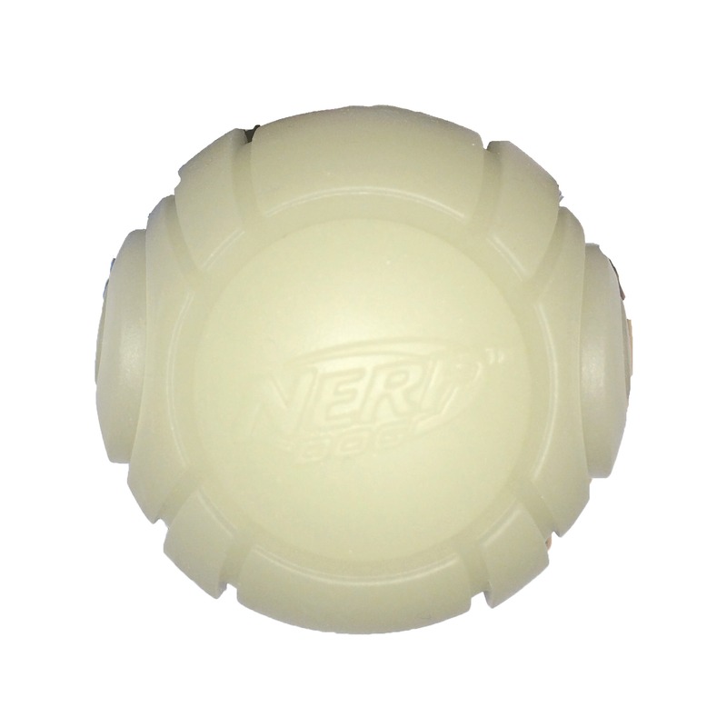 цена Игрушка для собак Nerf Мяч теннисный для бластера блестящий - 6 см