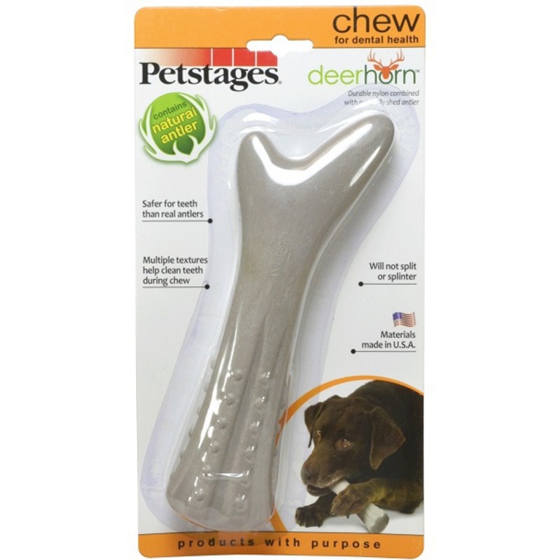Petstages игрушка для собак Deerhorn, с оленьими рогами большая petstages petstages игрушка для собак с оленьим рогом l