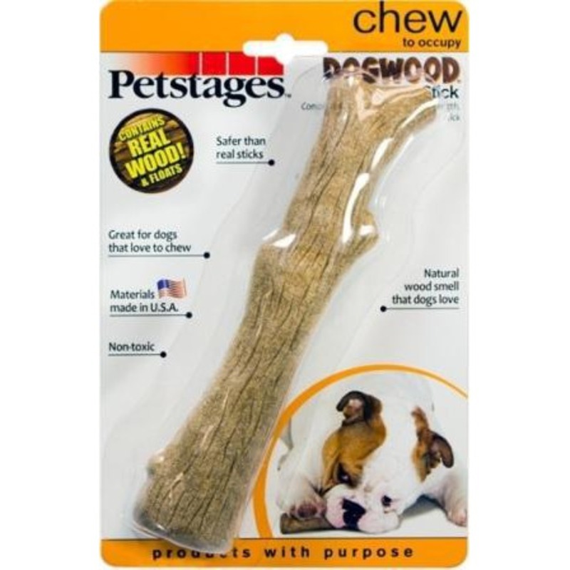 цена Petstages игрушка для собак Dogwood палочка деревянная средняя