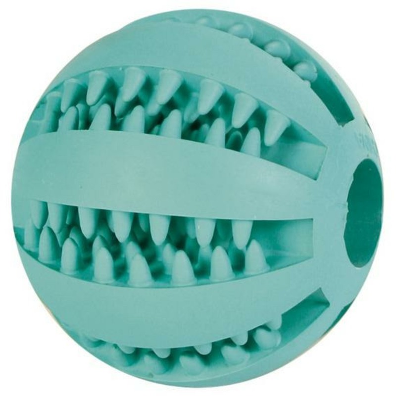 Игрушка Trixie DentaFun для собак мяч для бейсбола ф5 см резиновая зеленого цвета игрушка мяч trixie dentafun для собак с веревкой 28 см