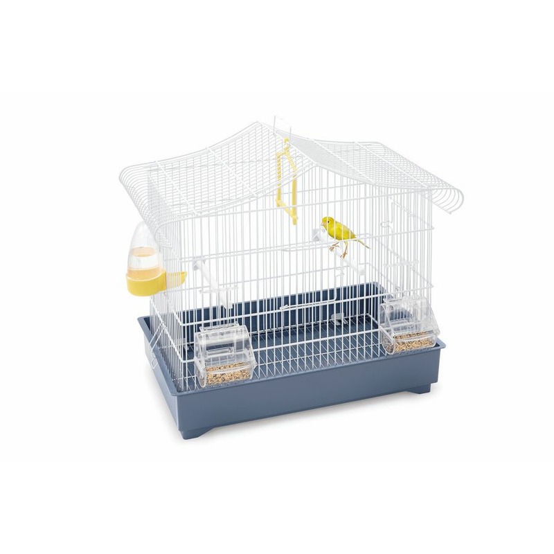 цена Imac Sonia клетка для птиц, пепельно-синяя, 47х29х45 см