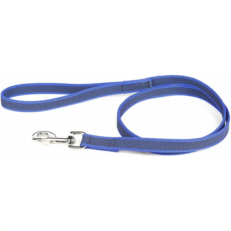 Julius-K9 поводок для собак Color &amp; Gray Super-grip 2/120 см, с ручкой, до 50 кг, сине-серый