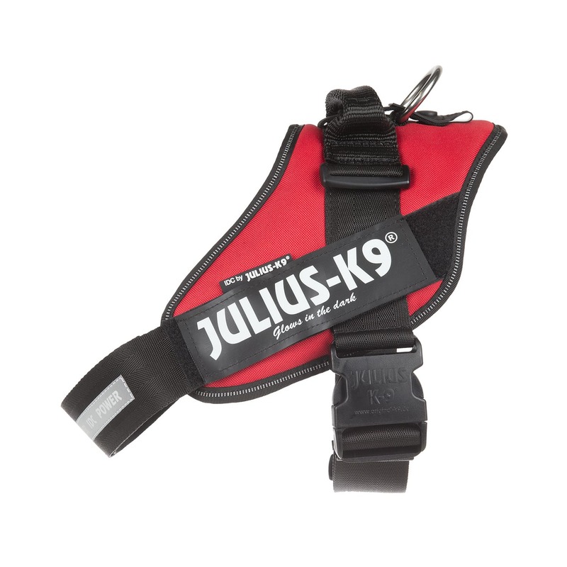 цена Julius-K9 шлейка для собак IDC-Powerharness 1, 63-85 см/ 23-30 кг, красная