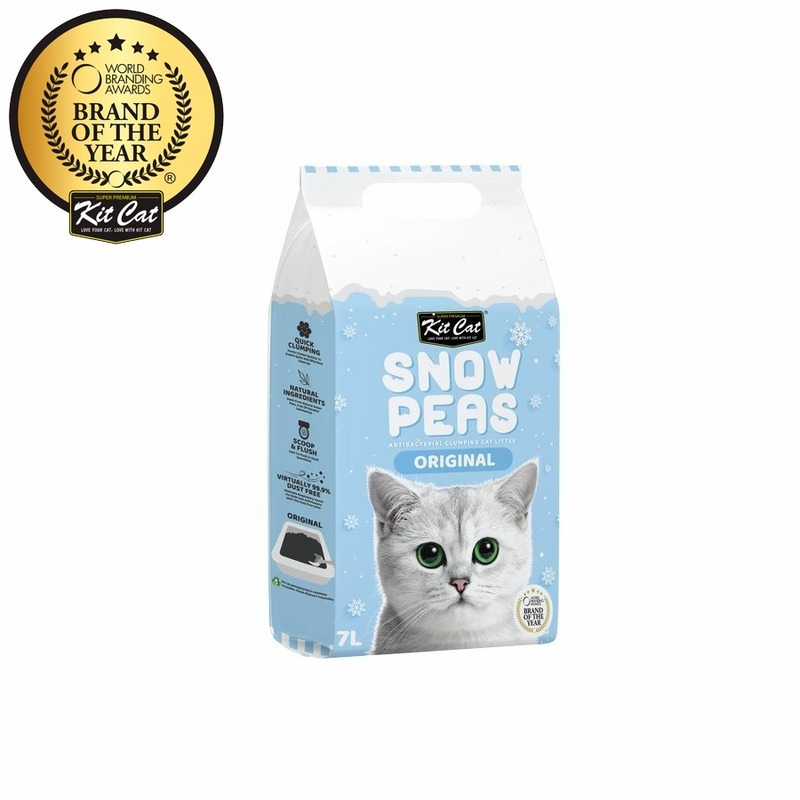 Kit Cat Snow Peas наполнитель для туалета кошки биоразлагаемый на основе горохового шрота оригинал - 7 л snow peas 500g