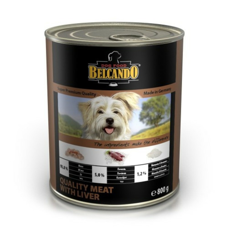 Консервы для собак Belcando Super Premium с отборным мясом и печенью консервы для собак belcando super premium с отборным мясом и овощами