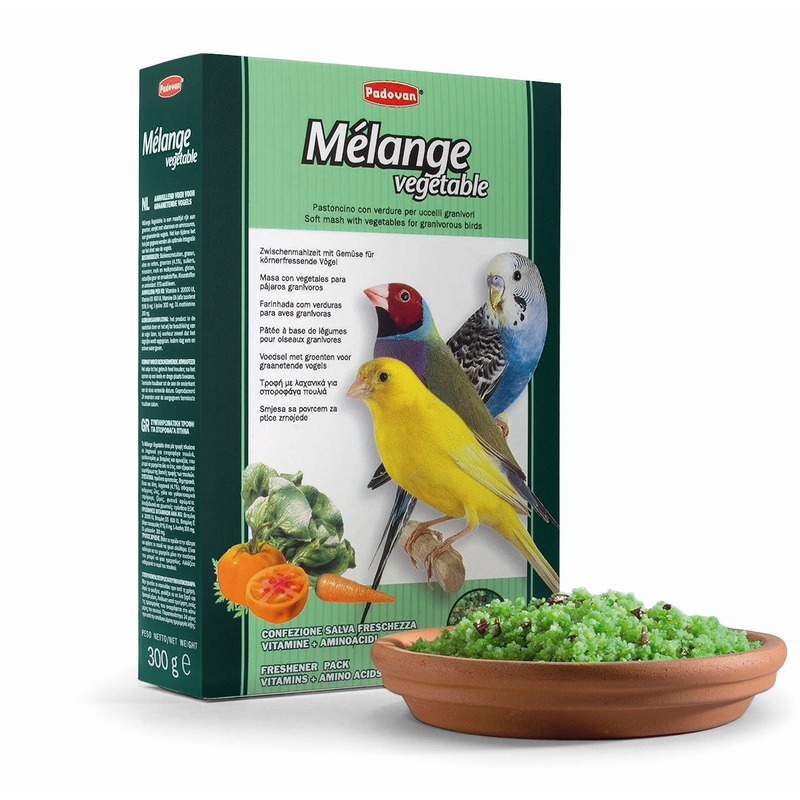 Корм Padovan Melange vegetable для птиц дополнительный с овощами - 300 г 23412