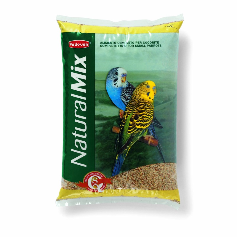 Корм Padovan Naturalmix cocorite корм для волнистых попугаев основной - 1 кг корм пижон премиум для волнистых попугаев 500 г