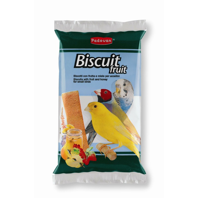 Лакомство бисквит Padovan Biscuit Fruit для декоративных птиц с фруктами и яйцом - 30 г 23425