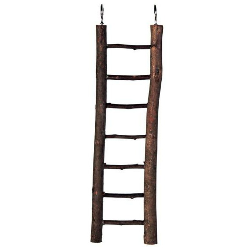 Лестница Trixie для попугаев 7 ступенек 30 см деревянная лестница trixie для хомяков подвесная двойная с веревкой 27 5х10 5х16 см деревянная