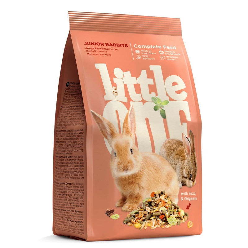 Little One корм для молодых кроликов - 400 г корм для молодых кроликов little one 15кг