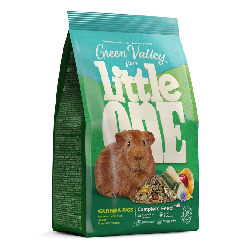 цена Little One корм Зеленая долина для морских свинок из разнотравья - 750 г