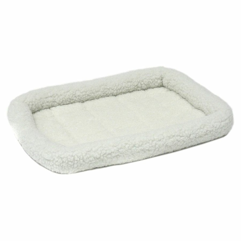 цена MidWest лежанка Pet Bed флисовая 53х30 см белая