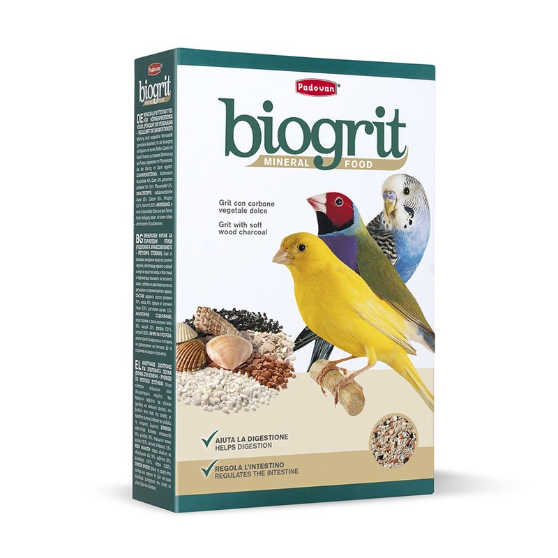 Минеральная добавка Padovan Biogrit для декоративных птиц био-песок - 700 г био песок для птиц padovan витамины минералы 700г