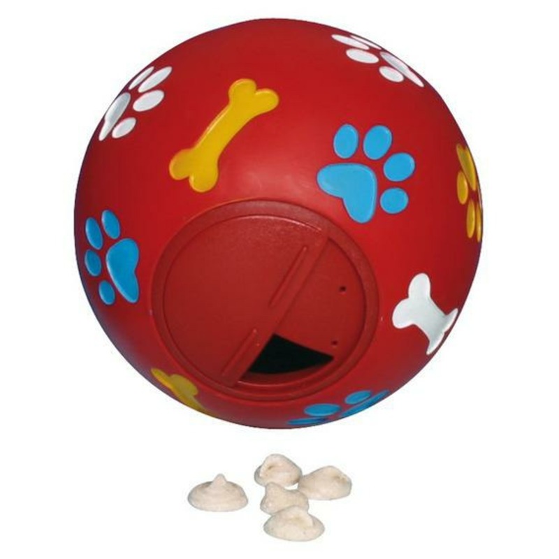мяч trixie для собак футбольный ф7 5 см из латекса Мяч для лакомства Trixie для собак Ф7 см виниловый