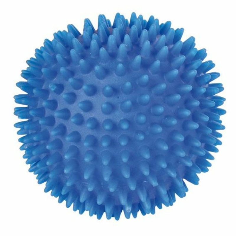 Мяч Trixie для собак игольчатый с пищалкой Ф7,5 см trixie мяч игольчатый лунный свет ф10 см