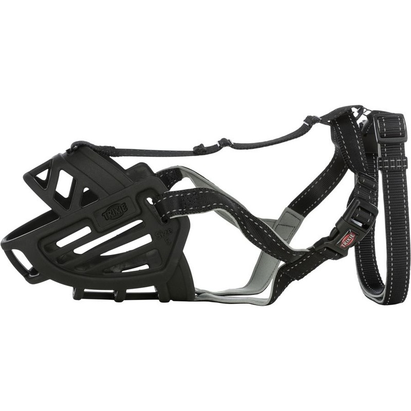 Намордник Muzzle Flex для собак XL, размеры для шеи: 30 см, окружность морды: 36 силиконовый черный супер премиум Китай 1 уп. х 1 шт. х 0.31 кг