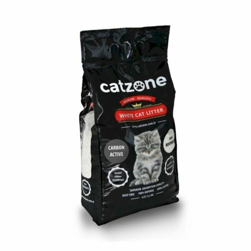 Catzone Active Carbon наполнитель для кошачьего туалета с активированным углем