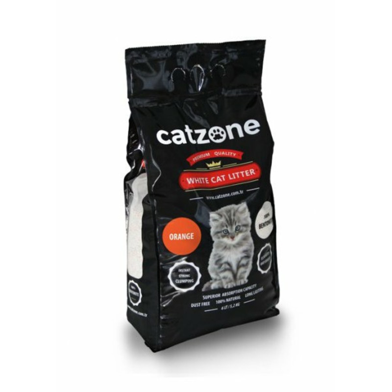 Catzone Orange наполнитель для кошачьего туалета, цитрус catzone catzone baby powder наполнитель для кошачьего туалета 5 кг