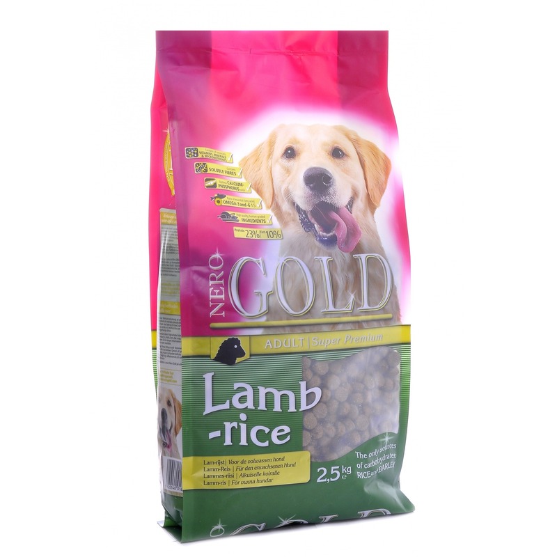 Nero Gold Adult Dog Lamb & Rice сухой корм для собак, с ягненком и рисом - 12 кг nero gold adult active сухой корм для собак с высокой активностью с курицей и рисом 12 кг