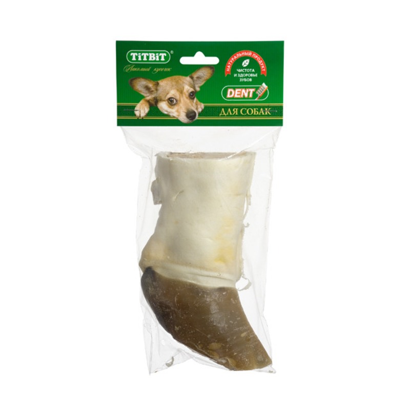 Titbit лакомство для собак нога говяжья резаная в мягкой упаковке - 300 г цена и фото