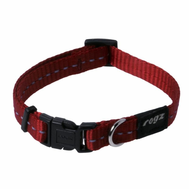 Rogz ошейник для собак мелких пород размер S серия Utility, обхват шеи 200-310 мм, красный