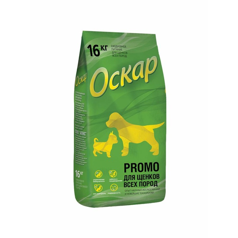 Оскар Promo сухой корм для щенков, с говядиной - 16 кг оскар оскар сухой корм для щенков
