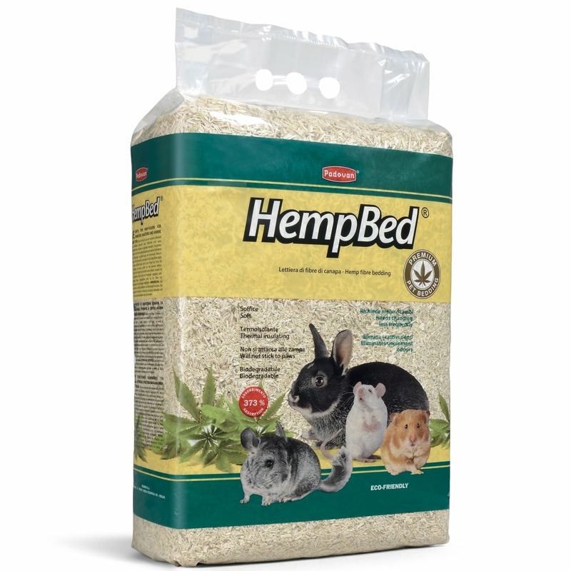 цена Padovan Hemp Bed подстилка из пенькового волокна для мелких домашних животных, кроликов, грызунов, 3кг, 30л