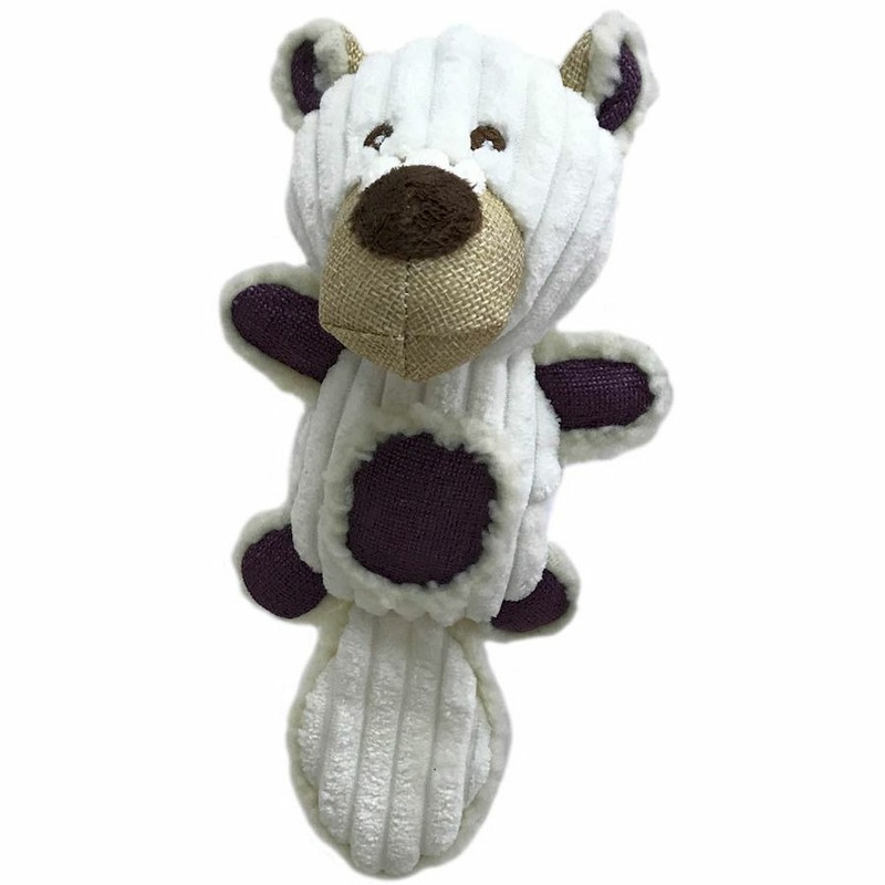 Pet Park игрушка для собак, медведь с большим хвостом, белый - 25 см, S любимая игрушка мягкая игрушка медведь тоффи белый 50 см