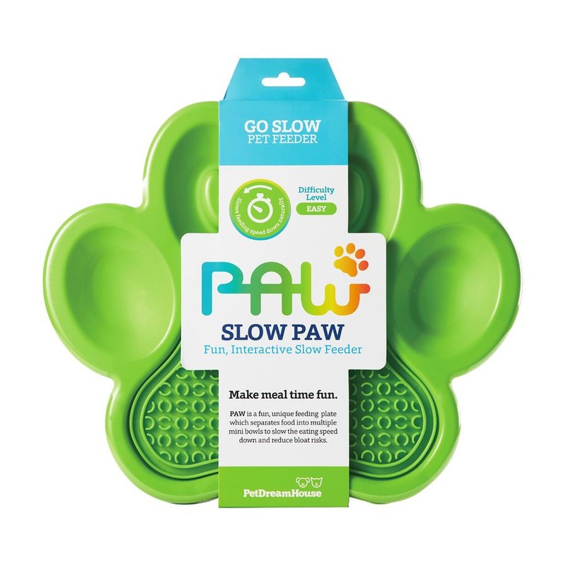 petdreamhouse paw 2 in 1 slow feeder PetDreamHouse Paw 2 in 1 Slow Feeder & Lick Pad Green Easy Миска для медленного кормления 2 в 1, зеленая - 3,2 л