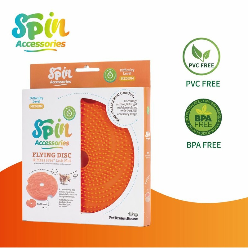 PetDreamHouse Spin Accessories - Lick Flying Disc Orange Аксессуар Диск летающий для интерактивной системы кормления Спин, оранжевый - 1,9 л spin spin 180g