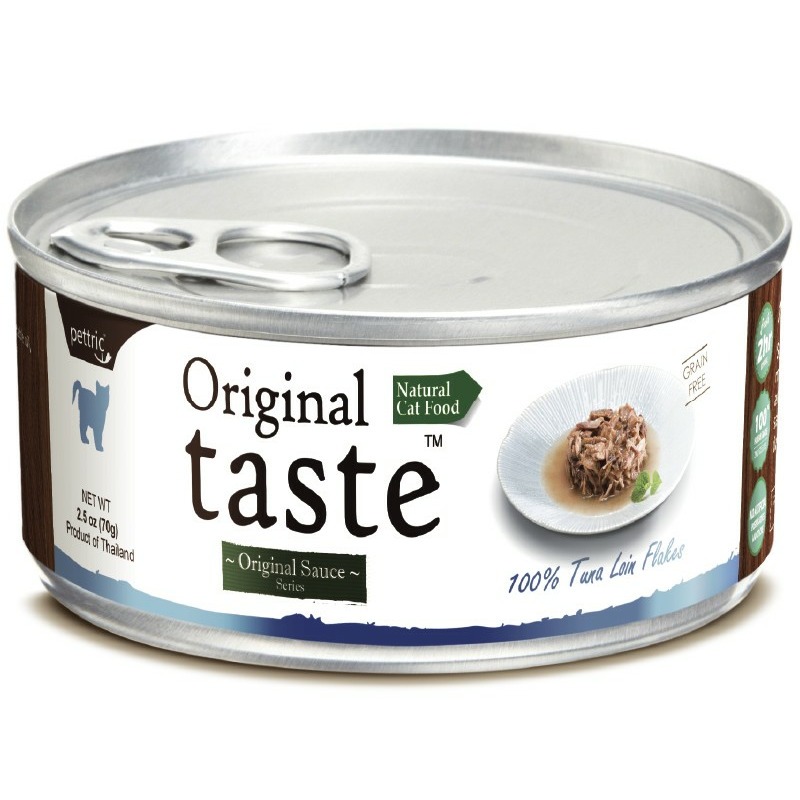 Pettric Original Taste влажный корм для кошек, с тунцом, кусочки в соусе, в консервах - 70 г цена и фото