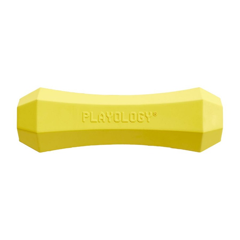 Playology Squeaky Chew Stick игрушка для собак средних и крупных пород, жевательная палочка, с ароматом курицы, большая, желтая