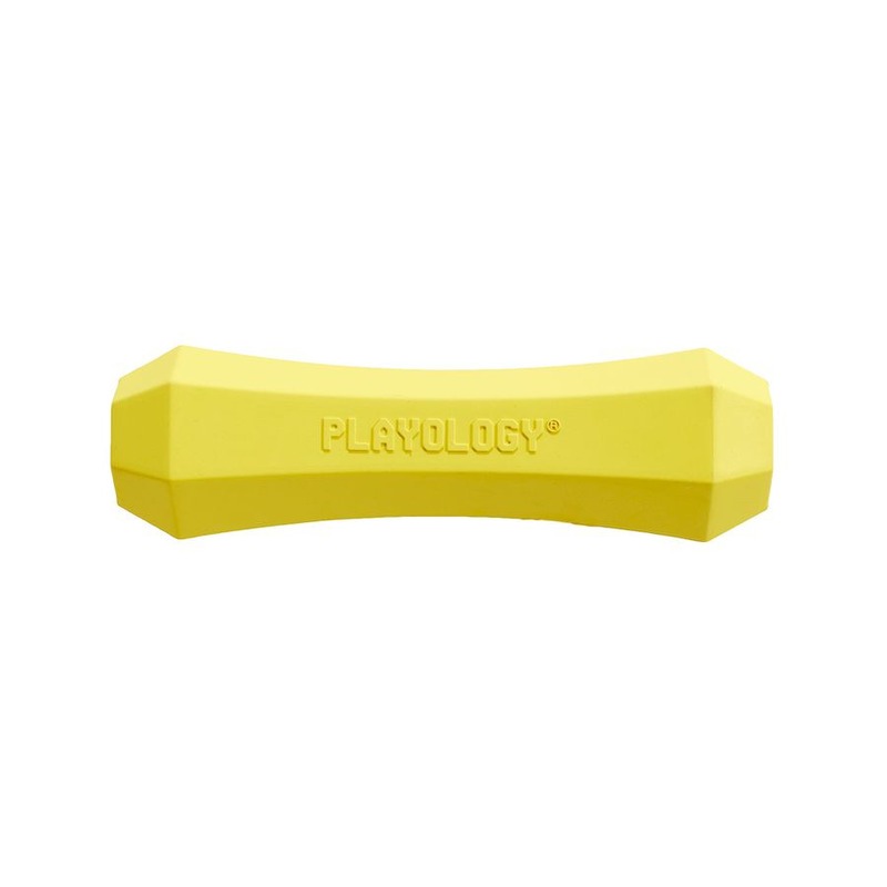 Playology Squeaky Chew Stick игрушка для собак средних пород, жевательная палочка, с ароматом курицы, средняя, желтая