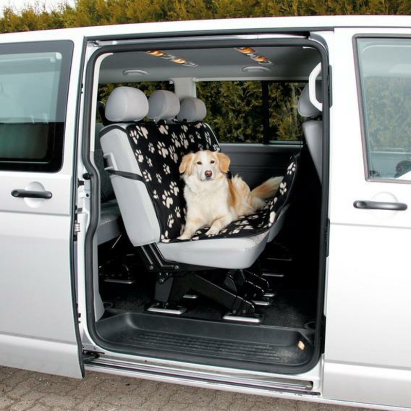 Подстилка Trixie для собак автомобильная 1,40х1,45 см нейлоновая серо-бежевая trixie trixie автомобильная подстилка для собак бежевая 891 г