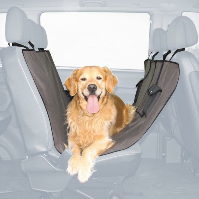Подстилка Trixie для собак автомобильная 1,40х1,45 см нейлоновая серо-коричневая trixie trixie автомобильная подстилка для собак бежевая 891 г