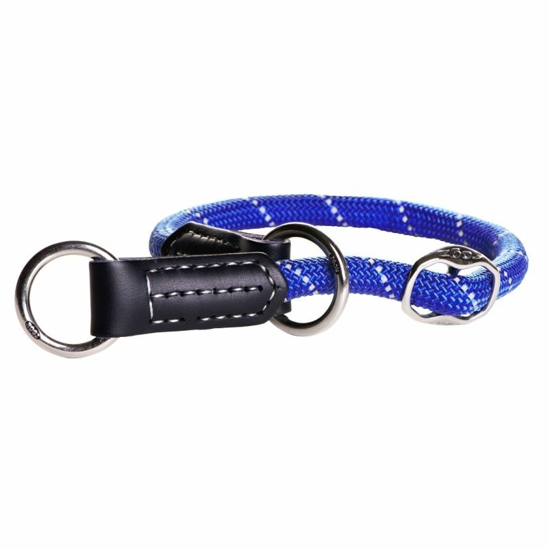 Полуудавка для собак ROGZ Rope L-12мм (Синий) обхват шеи 450-550мм, размер L HBR1255B - фото 1