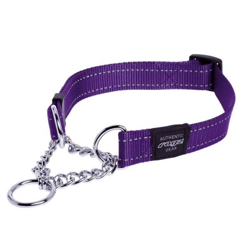 Полуудавка для собак ROGZ Utility M-16мм (Фиолетовый) обхват шеи 310-450мм, размер M HC11E - фото 1