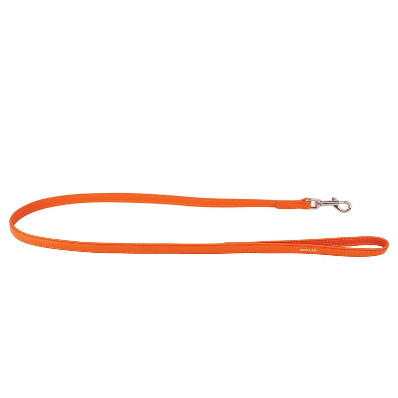 Поводок Collar Glamour ширина 12 мм, длина 122 см оранжевый поводок для собак collar glamour 9мм 122см красный