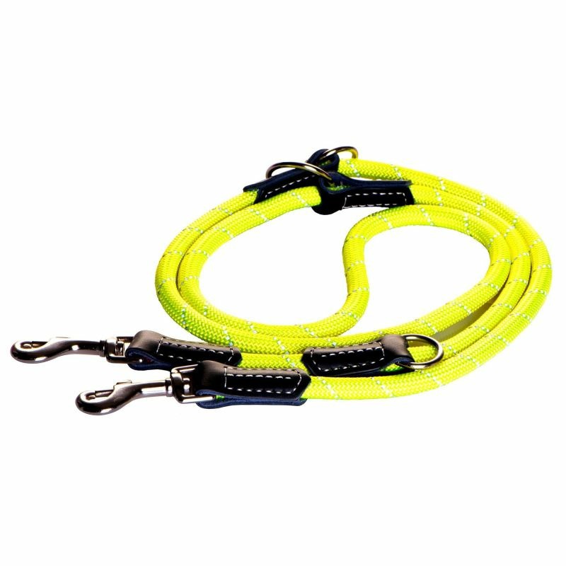 Поводок перестежка для собак ROGZ Rope L-12мм 2 м (Желтый) rogz поводок удлиненный круглый для крупных собак размер l серия rope длина 1 8м желтый