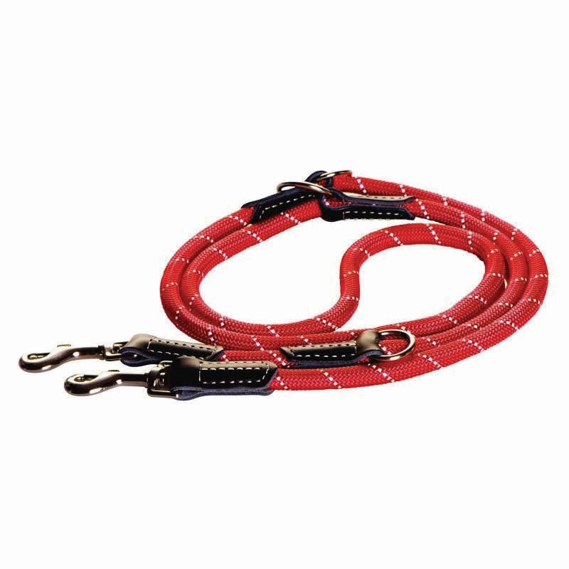 Rogz поводок-перестежка круглый для средних собак размер M серия ROPE длина до 2 м красный поводок для собак collar glamour 9мм 122см красный