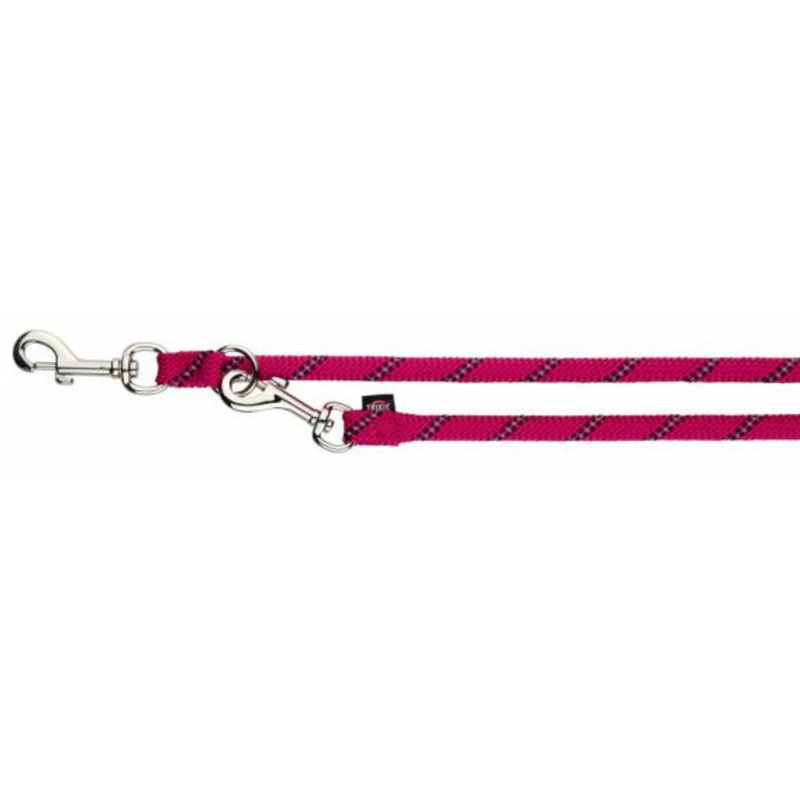 Поводок-перестежка Trixie Sporty Rope для собак L–XL 2,00 м/ф13 мм фуксия цена и фото