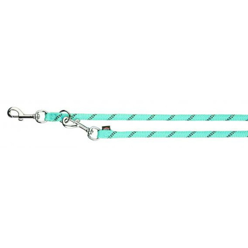 Поводок-перестежка Trixie Sporty Rope для собак L–XL 2,00 м/ф13 мм светло-синий rogz поводок удлиненный круглый для крупных собак размер l серия rope длина 1 8м синий