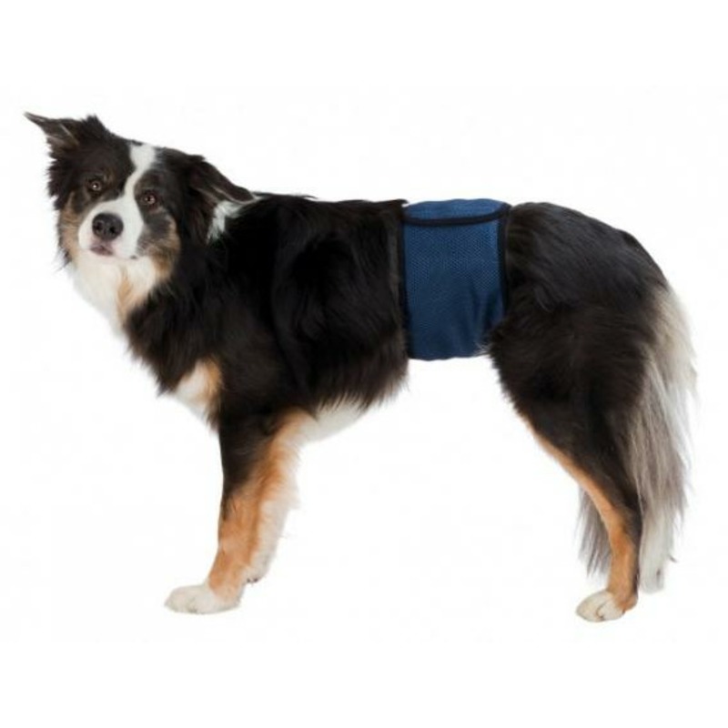 Пояс Trixie для собак для кобелей L 55–65 см темно-синий со сменным вкладышем в комплекте вкладка в пояс trixie для собак для кобелей m 10 шт