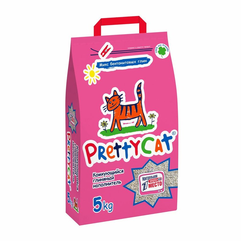 PrettyCat Euro Mix наполнитель комкующийся для кошачьих туалетов - 5 кг наполнитель prettycat euro mix комкующийся для кошачьих туалетов 10 кг