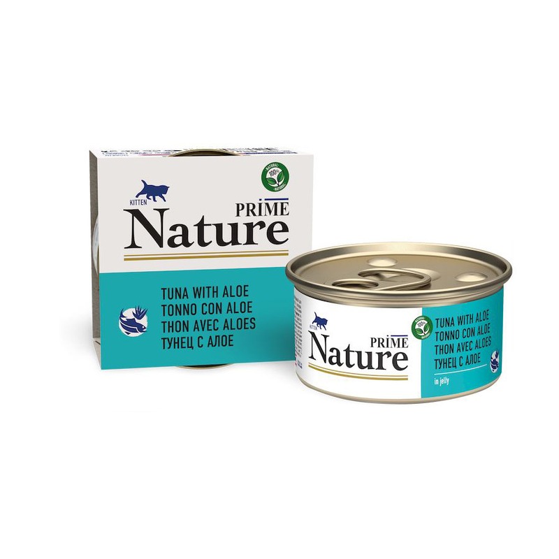 Prime Nature влажный корм для котят, с тунцом, кусочки в желе, в консервах - 85 г цена и фото