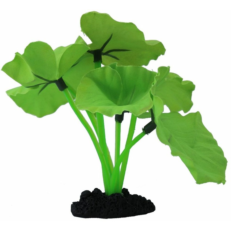 цена Prime растение шелковое для аквариума \Нимфея\, зеленое 30 см